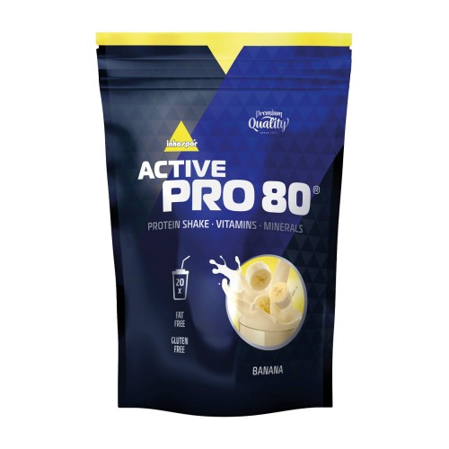 Białko klasy premium Active Pro 80 w smaku bananowym. 500 gram.