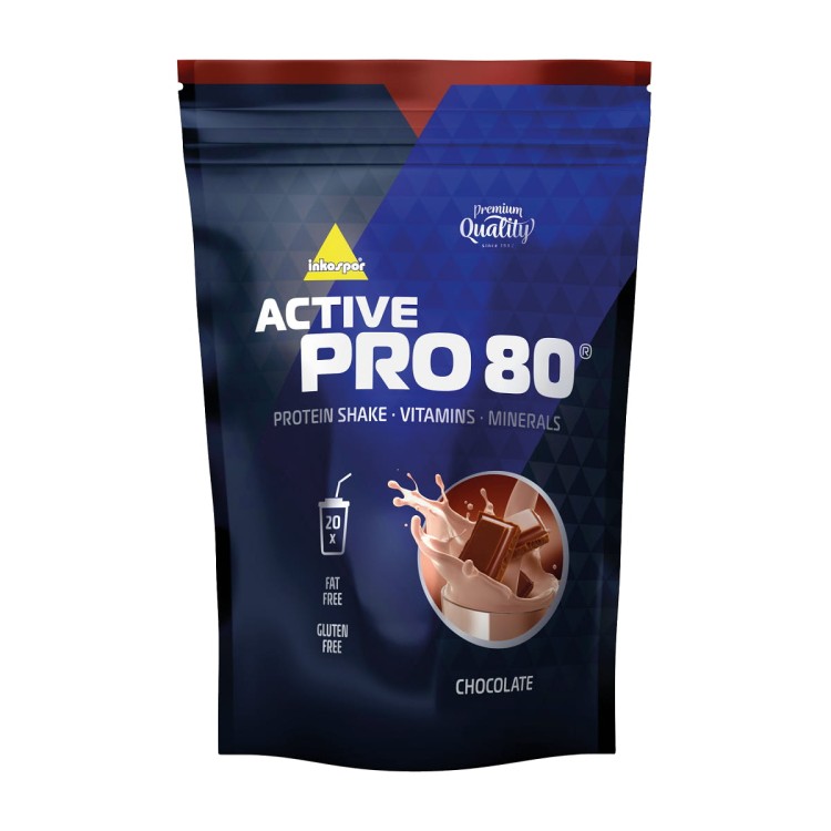 Białko klasy premium Active Pro 80 w smaku czekoladowym. 500 gram.