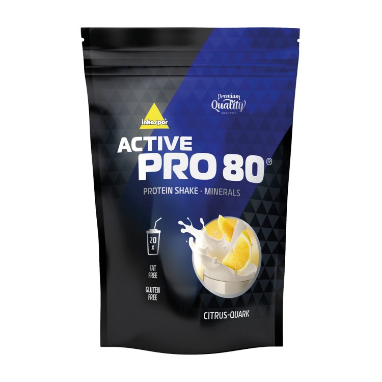 Białko klasy premium Active Pro 80 w smaku twarożku cytrynowego. 500 gram.