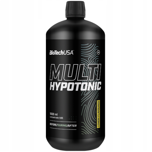Multihypotonic BioTech USA — bardzo wydajny koncentrat napoju hipotonicznego w smaku owoców leśnych przeznaczony do szybkiego nawodnienia i uzupełnienia elektrolitów podczas treningu. Produkt dedykowany osobom aktywnym fizycznie, trenującym intensywnie