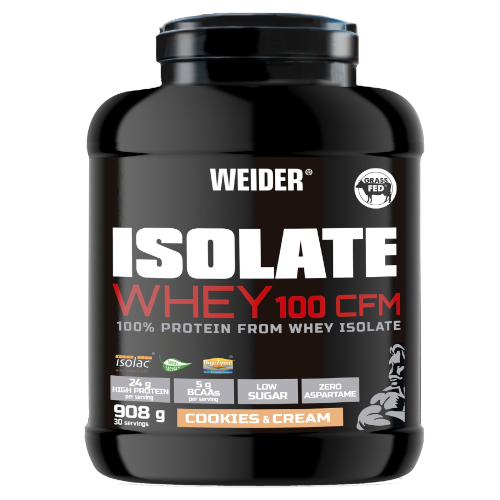 Weider Isolate Whey 100 CFM 908g – izolat białka serwatkowego premium dla sportowców, smak krem waniliowy