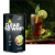 Zdjęcie clear iso whey na tle zmrożonej szklanki gotowego napoju o smaku koli z limonką.
