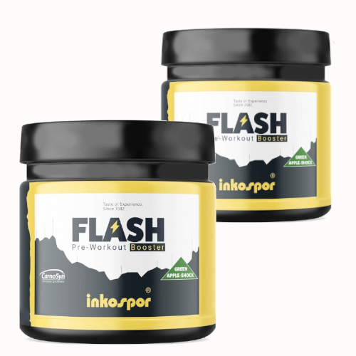 Flash Pump Booster Inkospor zielone jabłko – suplement przedtreningowy bez kofeiny