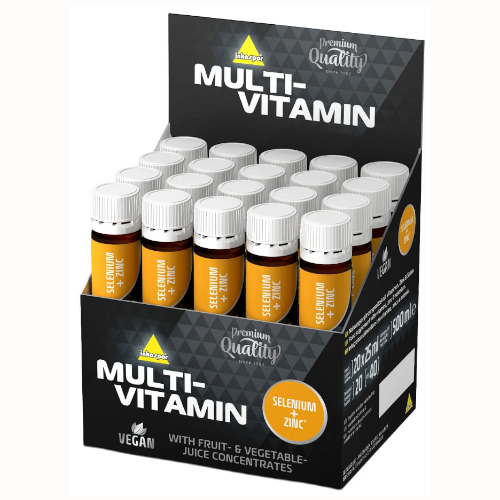 Zdjęcie produktu Multivitamin Inkospor, suplementu diety w płynnej formie, zawierającego kompleks witamin i minerałów.