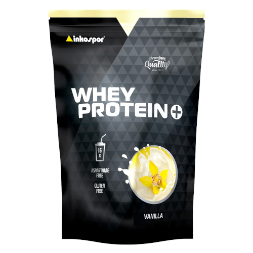 Inkospor whey protein PLUS 500 g opakowanie. Smak waniliowy