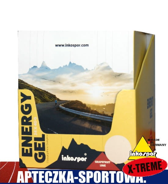 żel energetyczny dla sportowców w saszetkach 24 szt, smak grapefruit z limonką