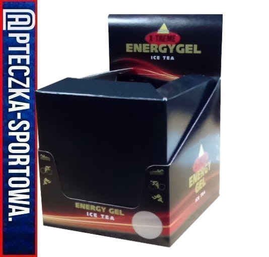 żel energetyczny dla sportowców w saszetkach 24 szt, smak ice tea z guaraną