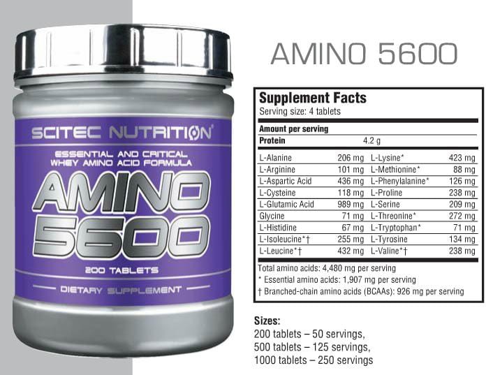 scitec Amino 5600 500 tabletek